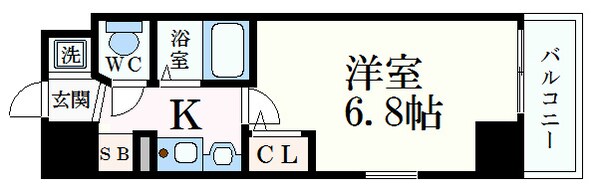 新神戸駅 徒歩1分 5階の物件間取画像